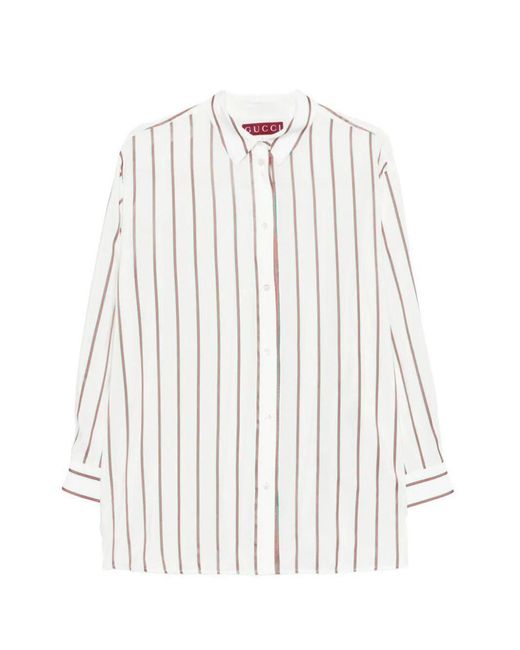 Gucci White 'Web' Shirt