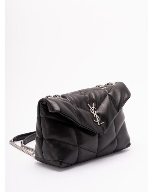 Saint Laurent Black 'Toy' 'Puffer' Bag