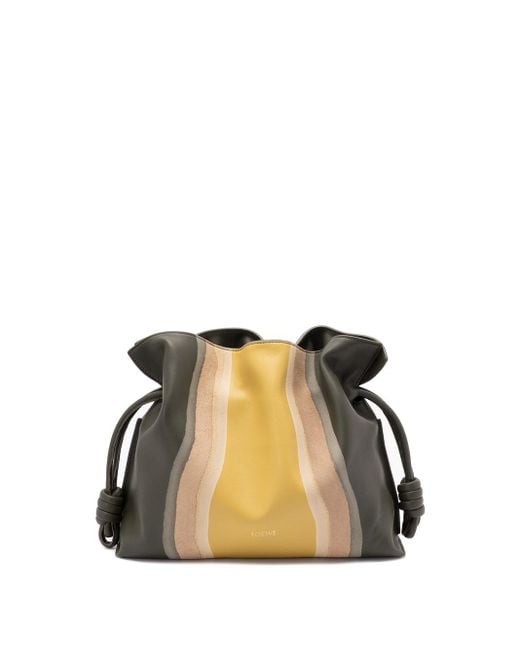 Loewe Green 'Flamenco Landscape' Medium Clutch