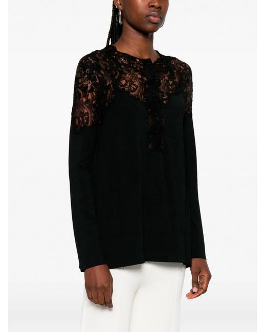 Ermanno Scervino Black Lace Blouse