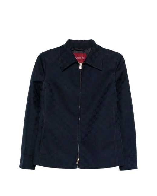Gucci Blue 'Gg' Jacket