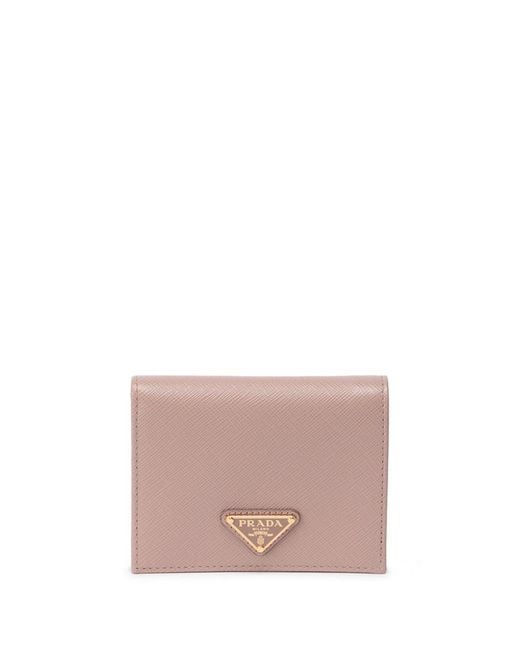 Prada Pink Small Saffiano Leather Wallet