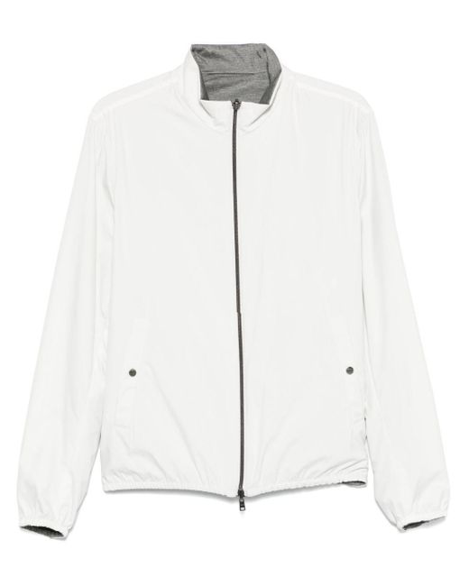 Herno White Stylish Parka Jacket for men