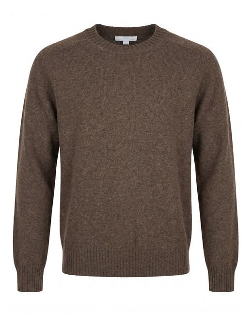 Malo Brown Cashmere Round Neck for men