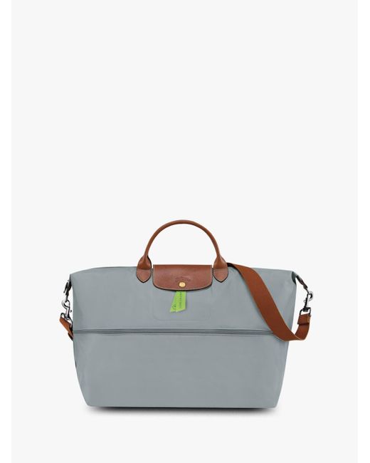 Longchamp Gray `Le Pliage Original` Small Extensible Travel Bag