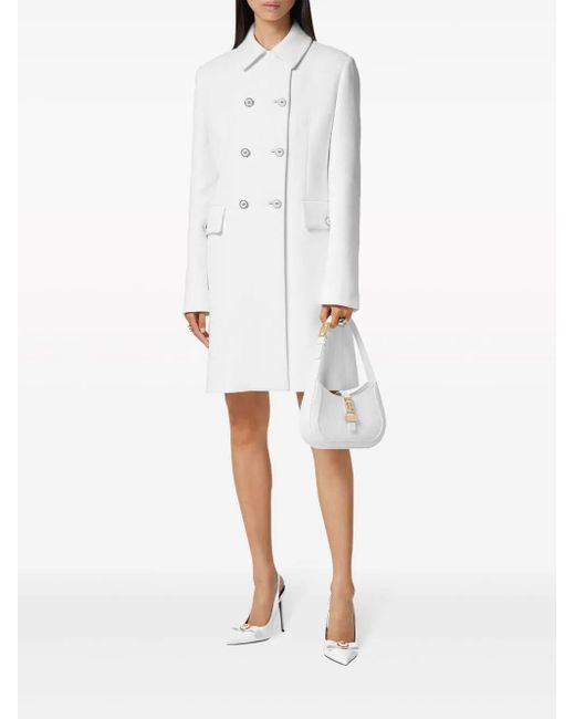 Cappotto doppiopetto di Versace in White