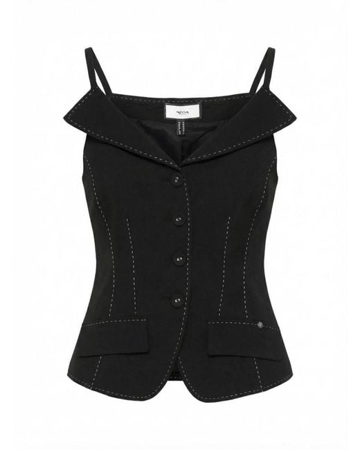 Nissa Black Vest