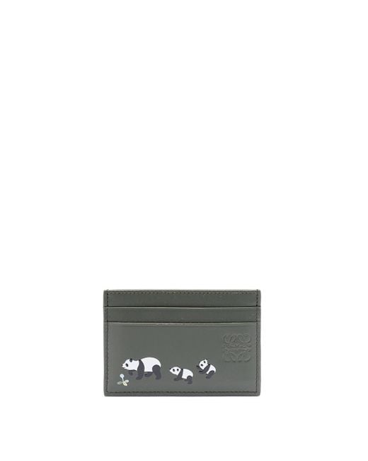 Loewe Gray `panda` Card Holder