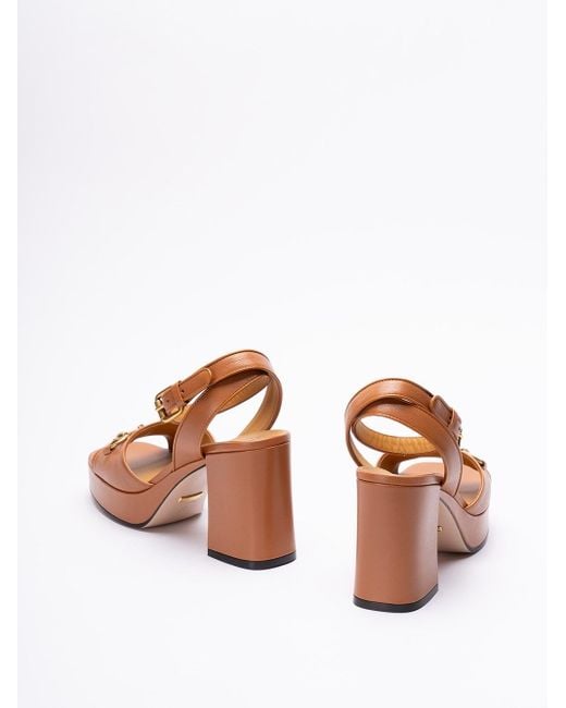Gucci Pink `lady Horsebit` Sandals