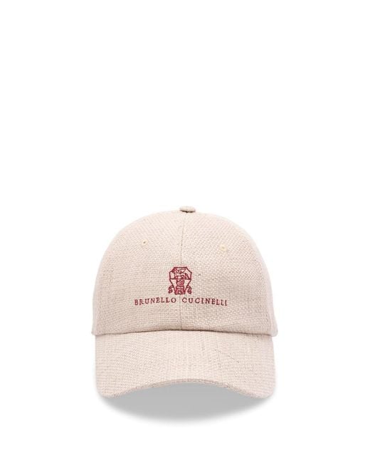 Brunello Cucinelli Pink Baseball Cap for men