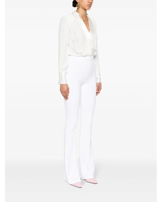 Elisabetta Franchi White Chain-Embellished Jumpsuit