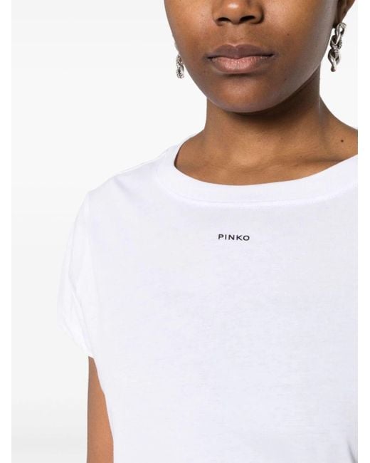 `Basico` T-Shirt di Pinko in White