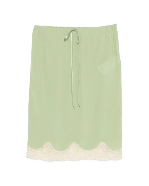 Saint Laurent Green Skirt