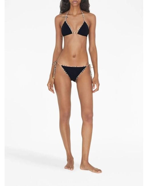 Burberry Black Mata Triangle Bikini