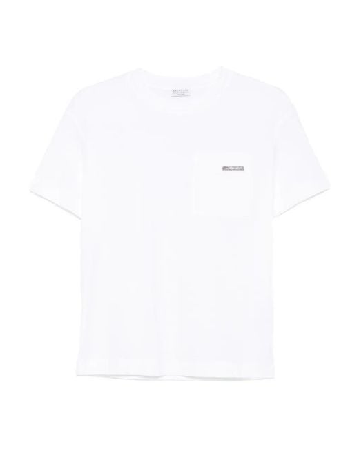 Brunello Cucinelli White T-Shirts