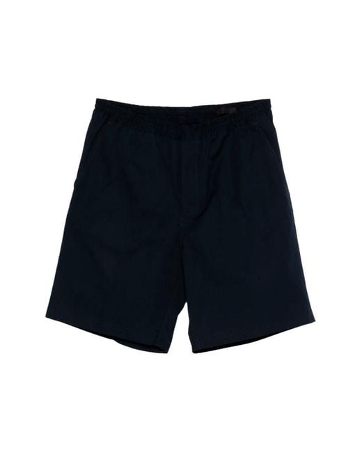 Prada Blue Cotton Bermudas for men