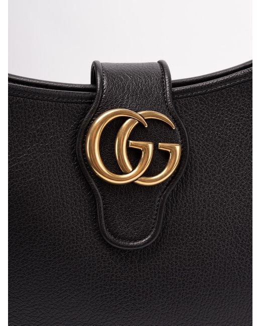 Gucci Black `Aphrodite` Medium Shoulder Bag