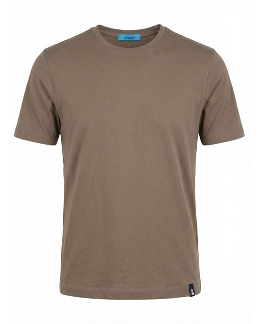 Drumohr Brown T-Shirt for men