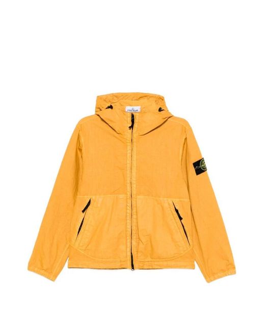 Stone Island Yellow 'Nylon Panama-Tc' Jacket for men
