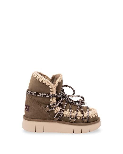 Mou Natural 'Bounce Suede Scoubidoo' Boots