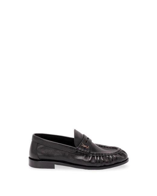 Saint Laurent White 'Le Loafer' Loafers