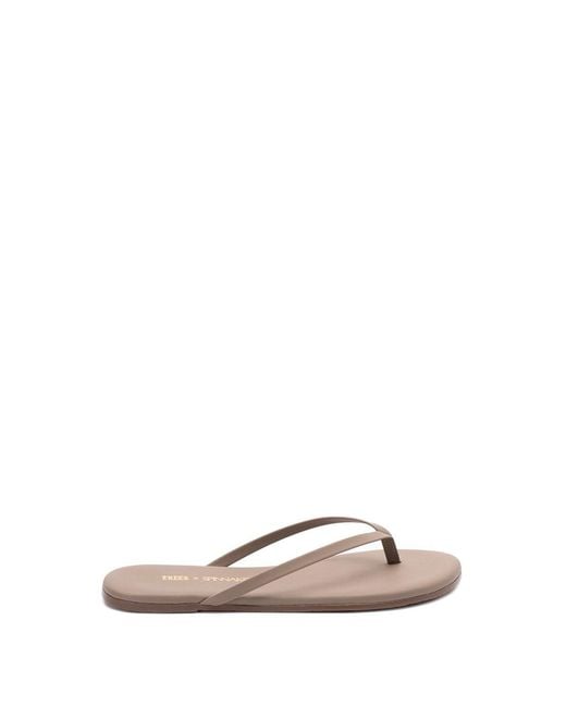 TKEES White 'Lily Liners' Flip Flops