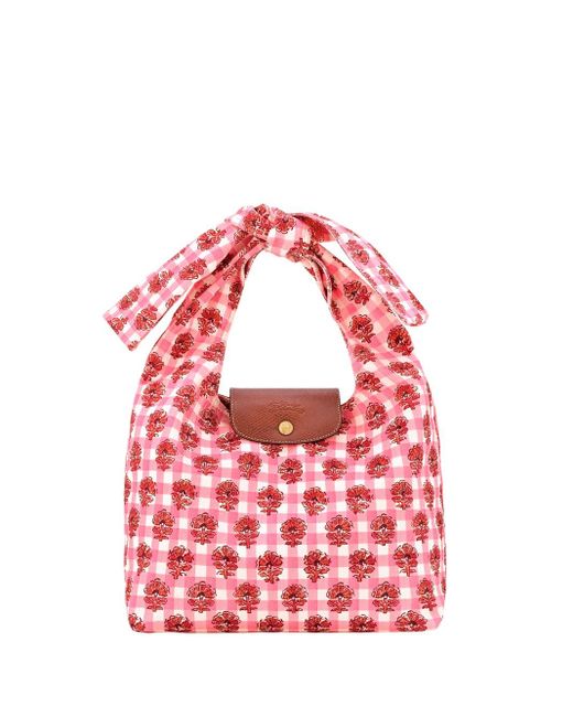 Longchamp Pink 'Le Pliage Champêtre' Medium Shoulder Bag