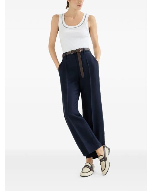 Brunello Cucinelli Blue Pants