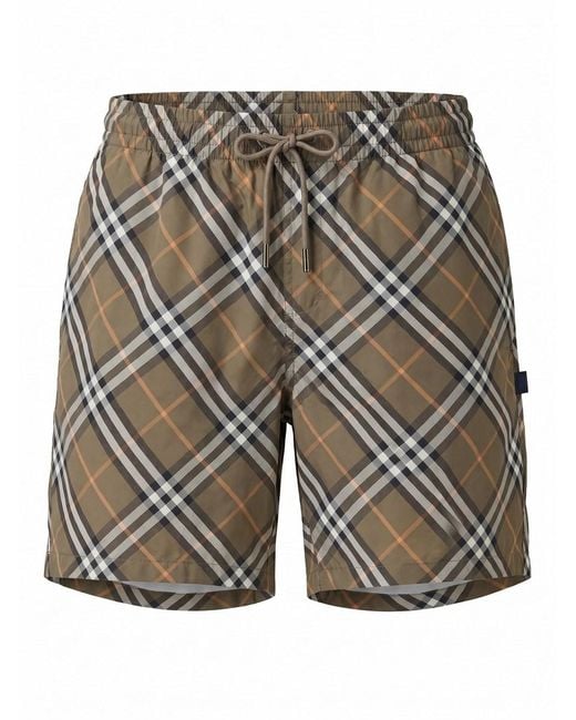 Burberry Gray Seb Swimwear for men