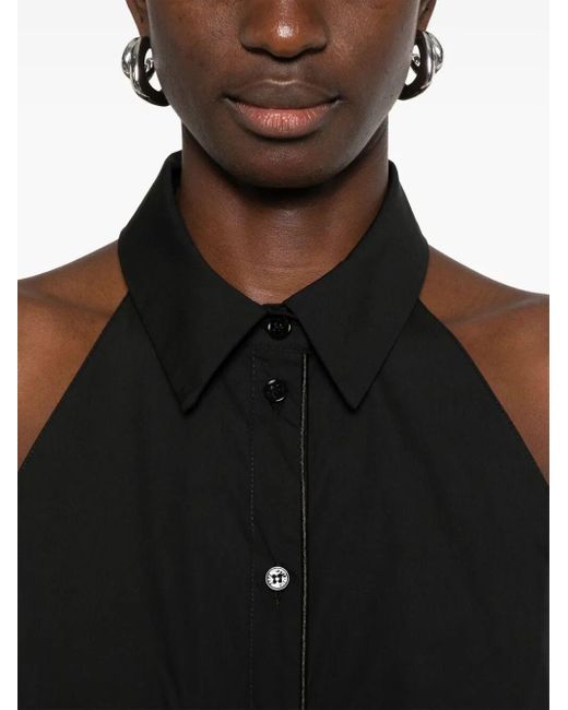 Patrizia Pepe Black Poplin Jumpsuit