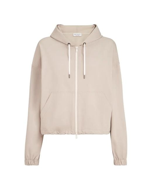 Brunello Cucinelli Natural Couture Interlock Hoodie