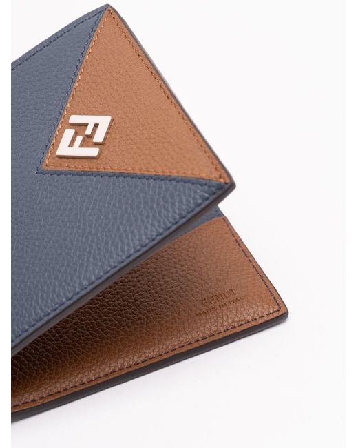 Fendi Blue Bi-Fold Wallet for men
