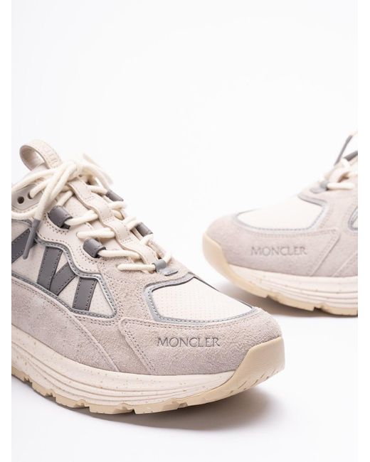 Moncler White `Lite Runner` Low-Top Sneakers for men