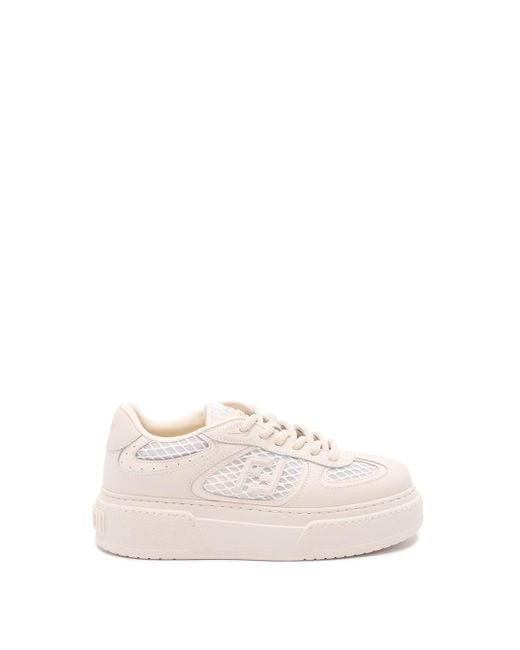 'Match Mix' Logo Sneakers di Fendi in White