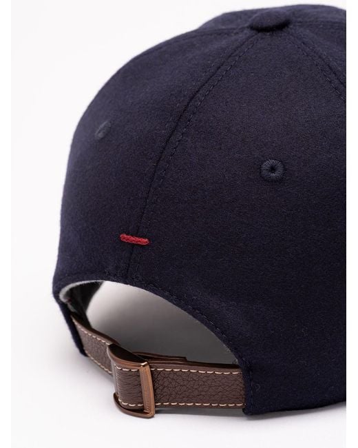 Brunello Cucinelli Blue Baseball Cap for men
