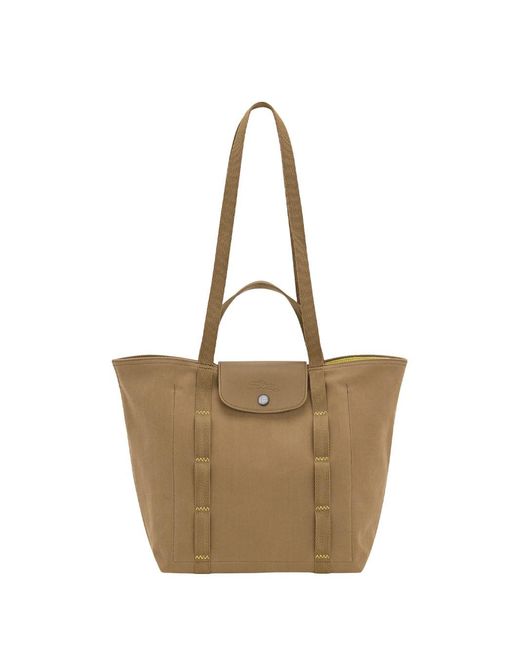 Longchamp Natural 'Le Pliage Baroudeur' Medium Tote