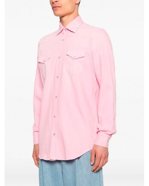 Sartorio Napoli Pink 'Texas' Shirt for men