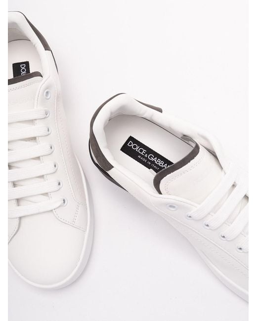 Dolce & Gabbana White Dolce & Gabbana Portofino Sneakers for men