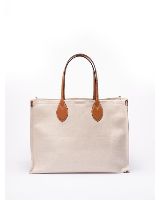 ` Canvas` Tote Bag di Gucci in Natural