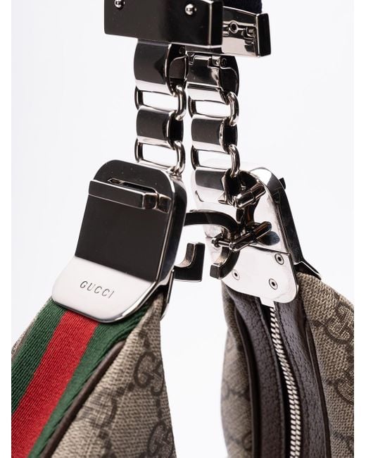 Gucci Brown ` Attache` Medium Shoulder Bag