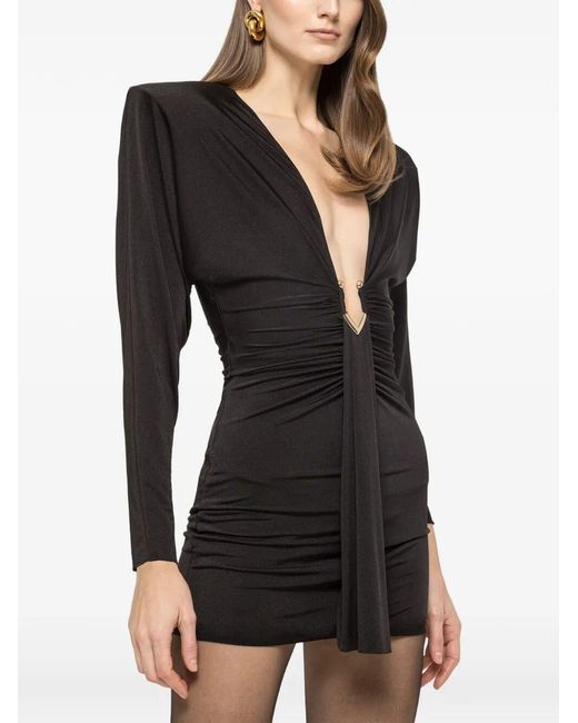 Nissa Black Evening Dress