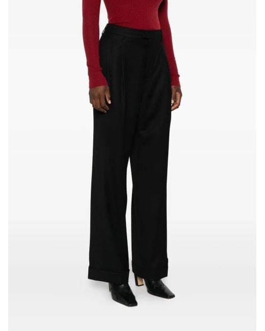 Berwich Black High Waisted Pants