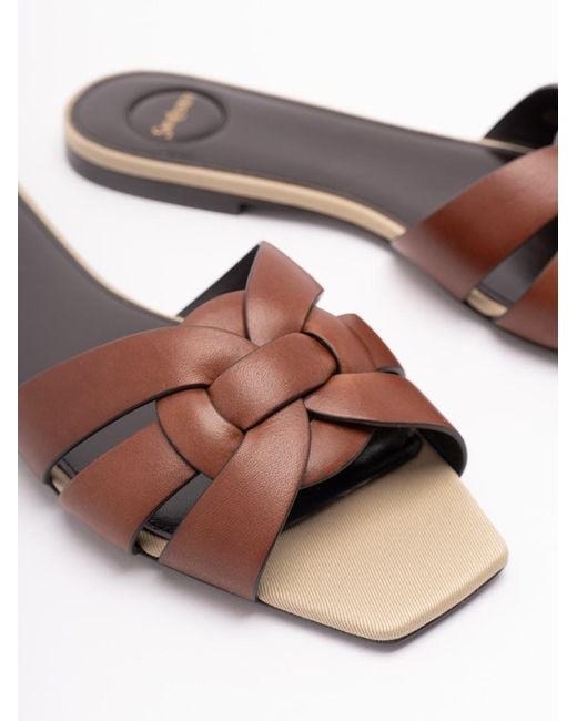 Saint Laurent Multicolor 'Tribute' Sandals