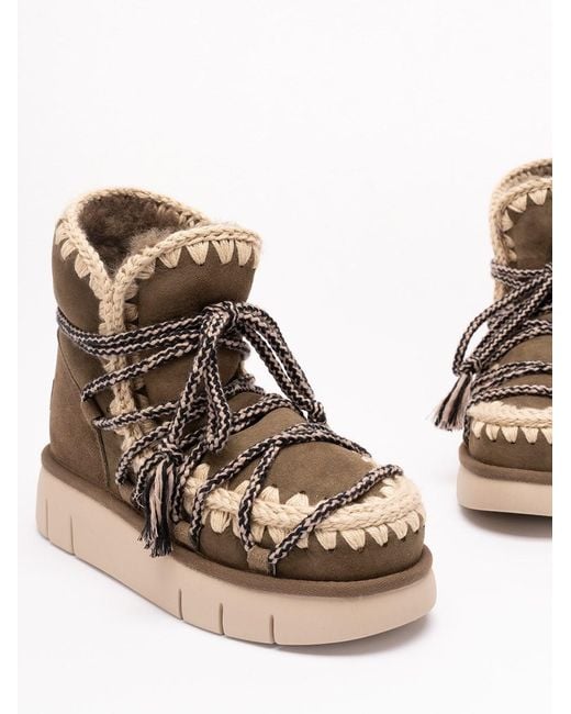 Mou Natural 'Bounce Suede Scoubidoo' Boots