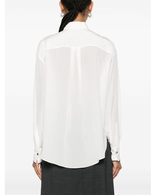 Brunello Cucinelli White Long Sleeve Shirt