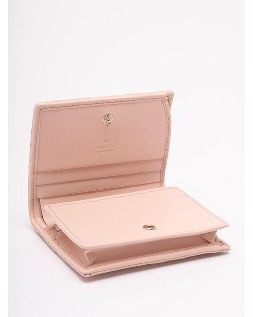 Gucci Pink 'Gg Marmont' Cardcase