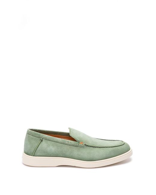 Santoni Green `Botanist` Loafers for men
