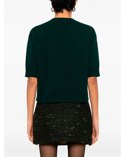 Gucci Black Short Sleeve Crew-Neck Top