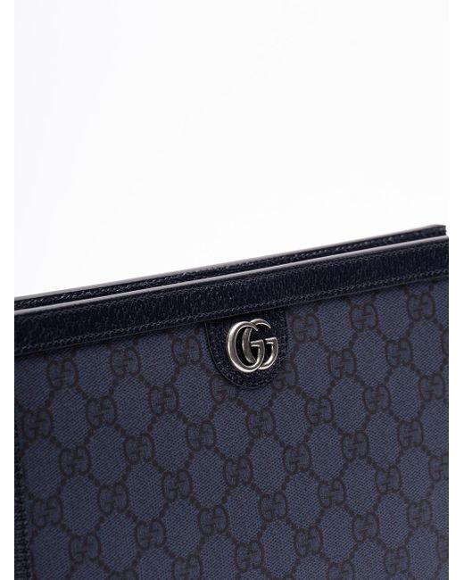 Gucci Blue `Ophidia` Pouch for men