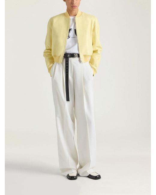 Givenchy White Double Pleat Pants